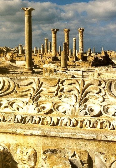 The roman ruins of Sabratha in northwestern Libya