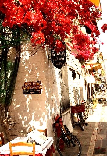 Street scene in Nafplio, Peloponnese, Greece