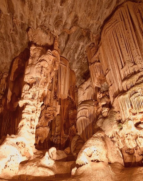 The Cango Caves, best known and most popular tourist caves in South Africa