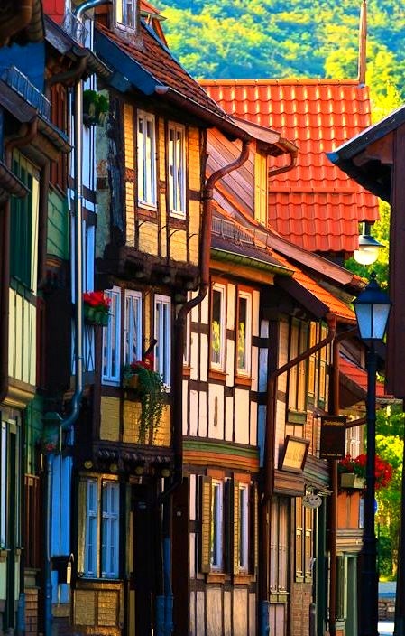 Beautiful timber-frame houses in Wernigerode, Germany