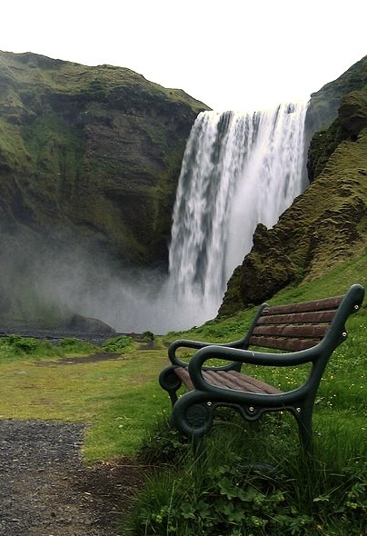 Skogarfoss waterfall in southern Iceland